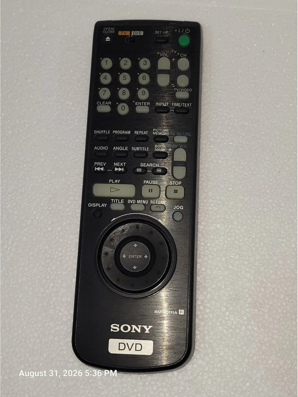 Original Sony RMT-D111A Remote Control DVPS550P